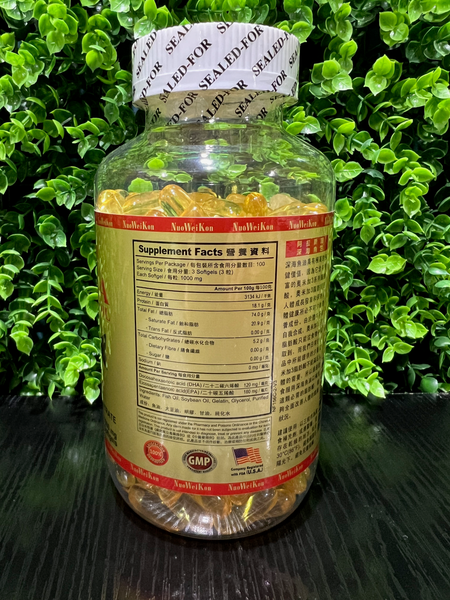 NF156C NuoWeiKon Alaska Deep Fish Oil 深海鱼油300'S (NEW)